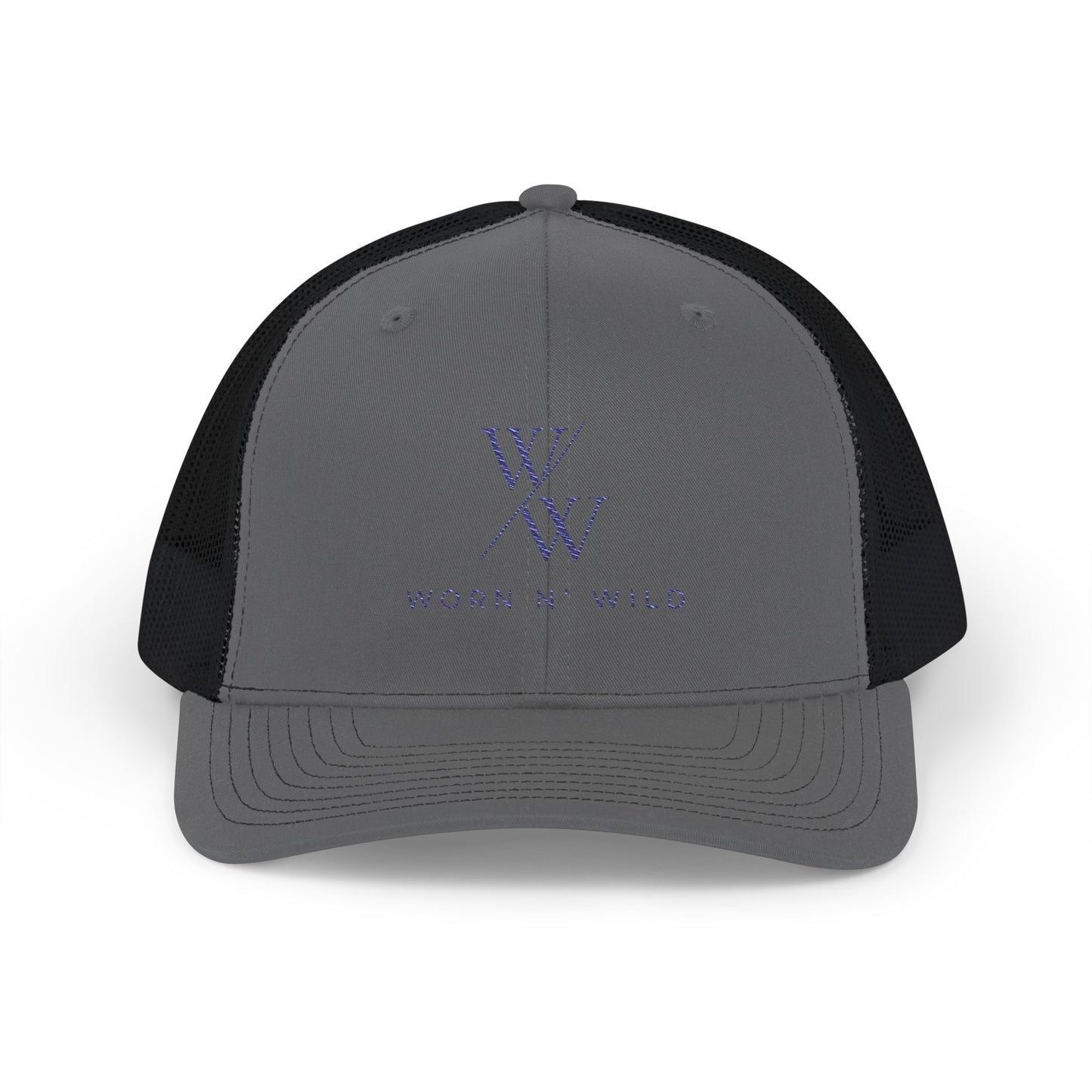 Worn N' Wild Snapback Trucker Cap - Stylish Embroidered Hat for Outdoor Adventures