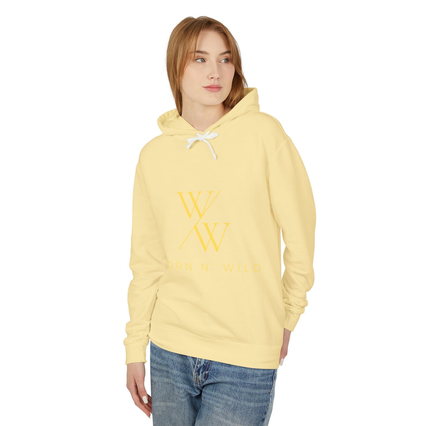 Worn N' Wild Unisex Lightweight Hooded Sweatshirt - Nautical Design