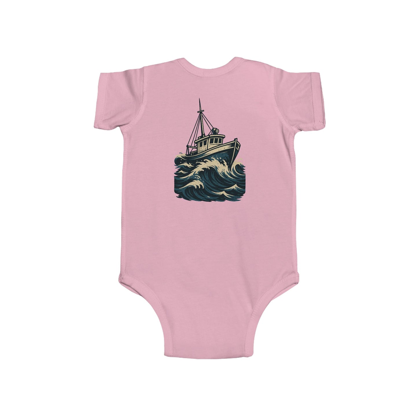 Worn N' Wild Boat Waves Infant Bodysuit - Cute Baby Outfit for Coastal Adventures
