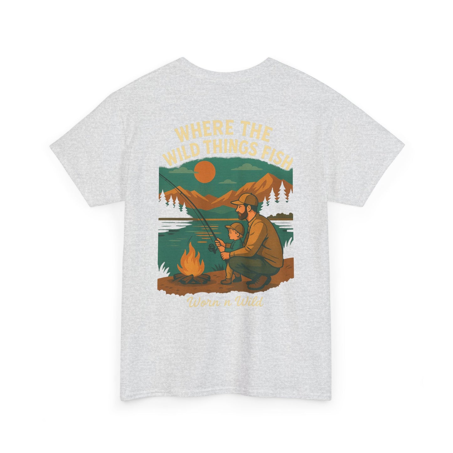 Where the Wild Things Fish Unisex Heavy Cotton Tee