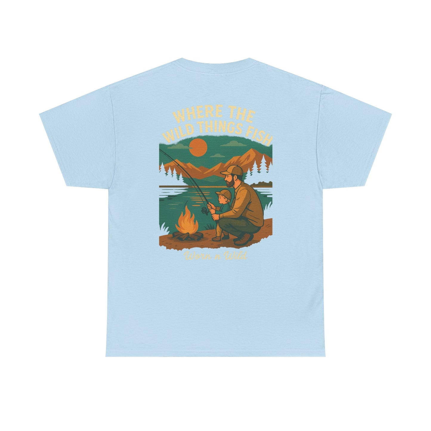 Where the Wild Things Fish Unisex Heavy Cotton Tee
