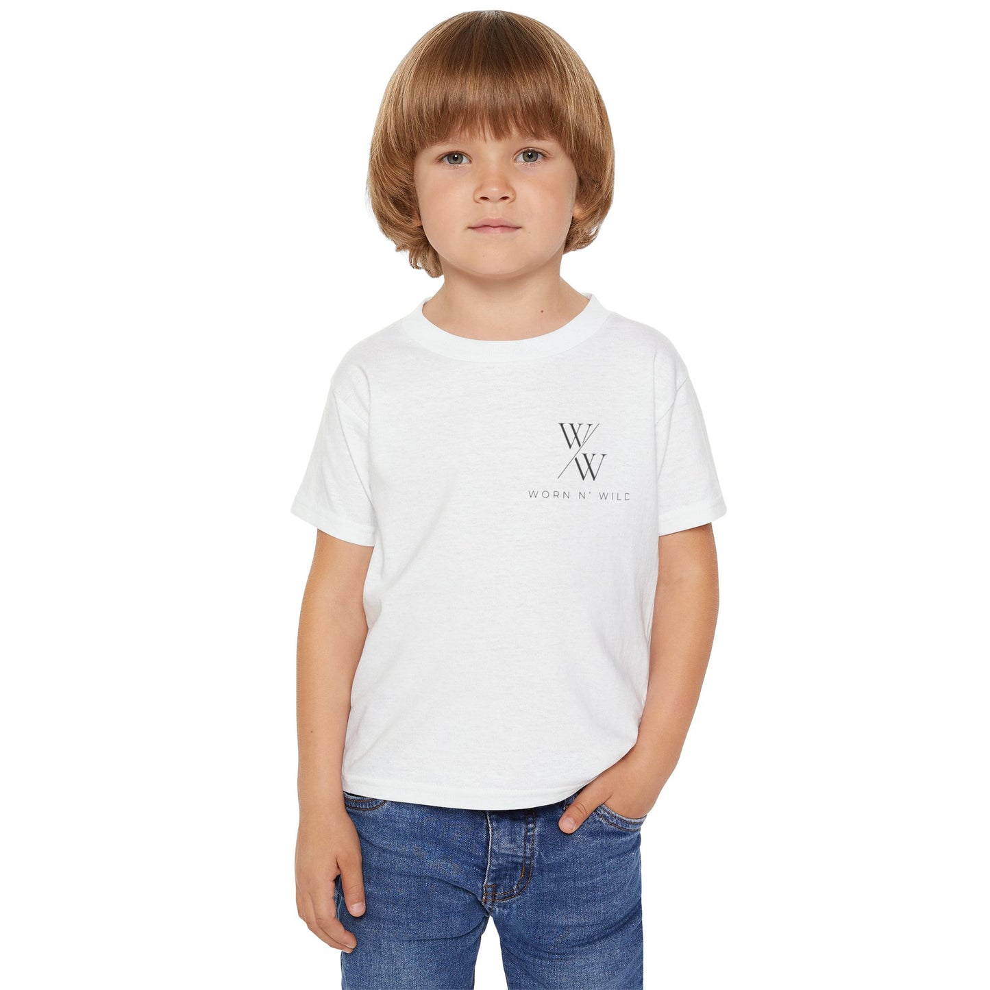 Toddler T-shirt Worn N Wild Logo Design - Heavy Cotton™