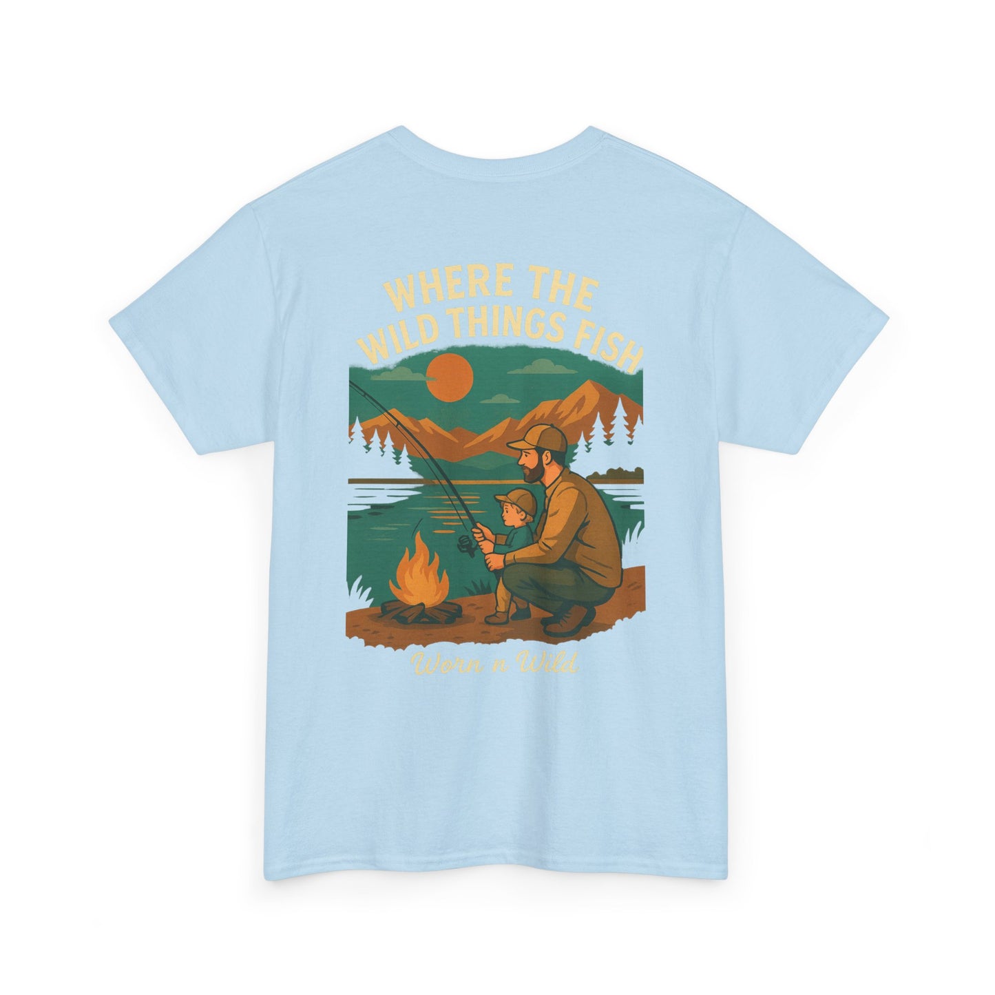 Where the Wild Things Fish Unisex Heavy Cotton Tee