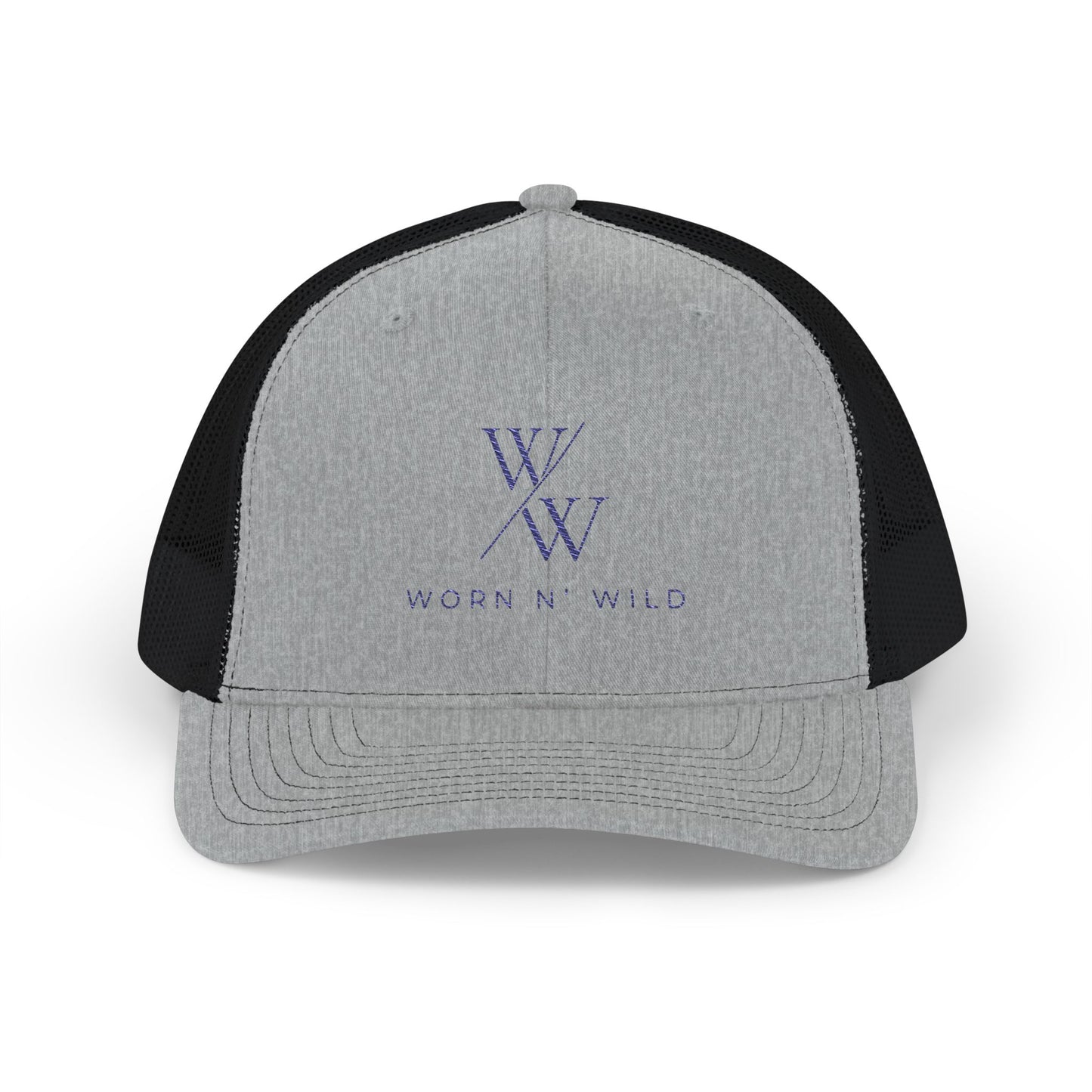 Worn N' Wild Snapback Trucker Cap - Stylish Embroidered Hat for Outdoor Adventures