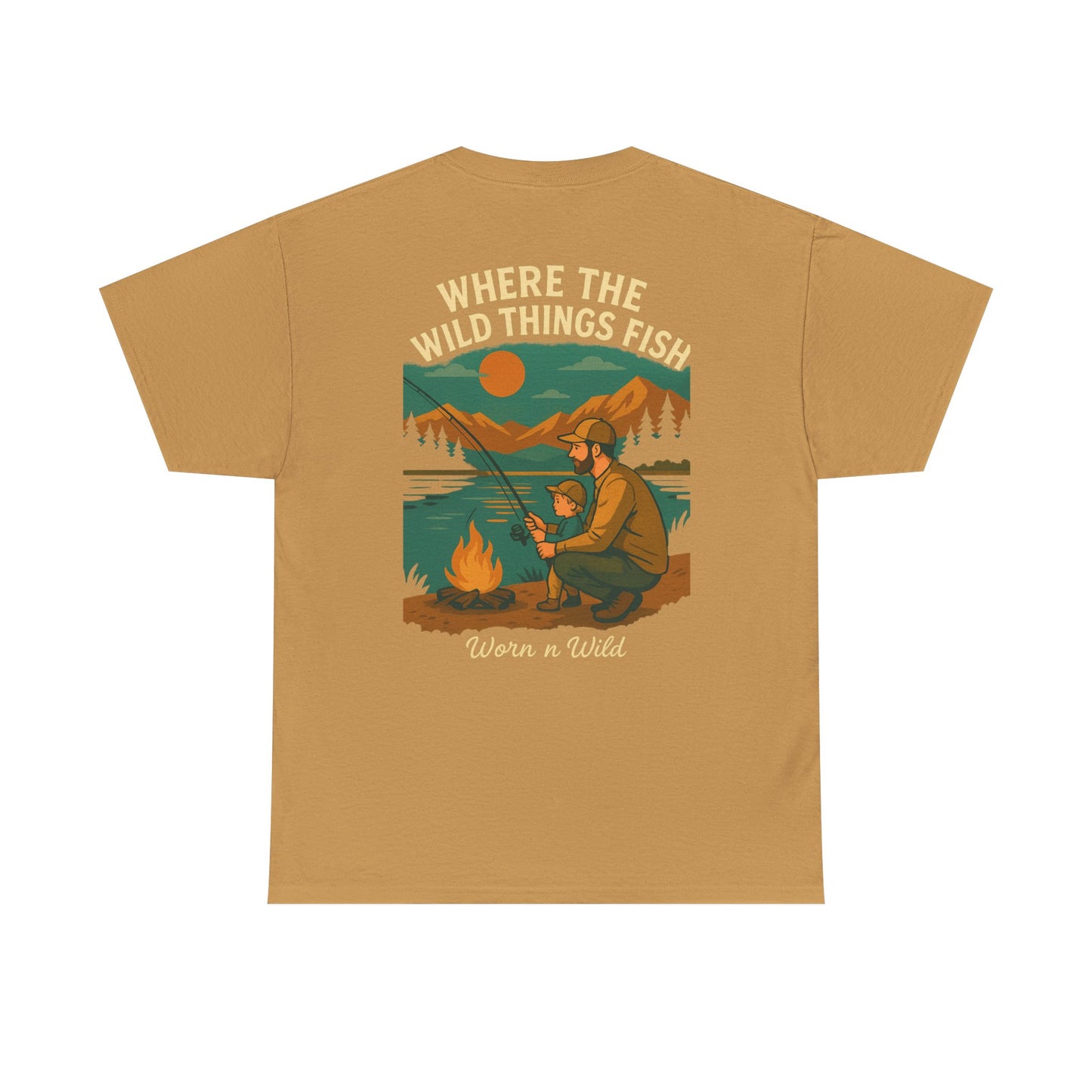 Where the Wild Things Fish Unisex Heavy Cotton Tee