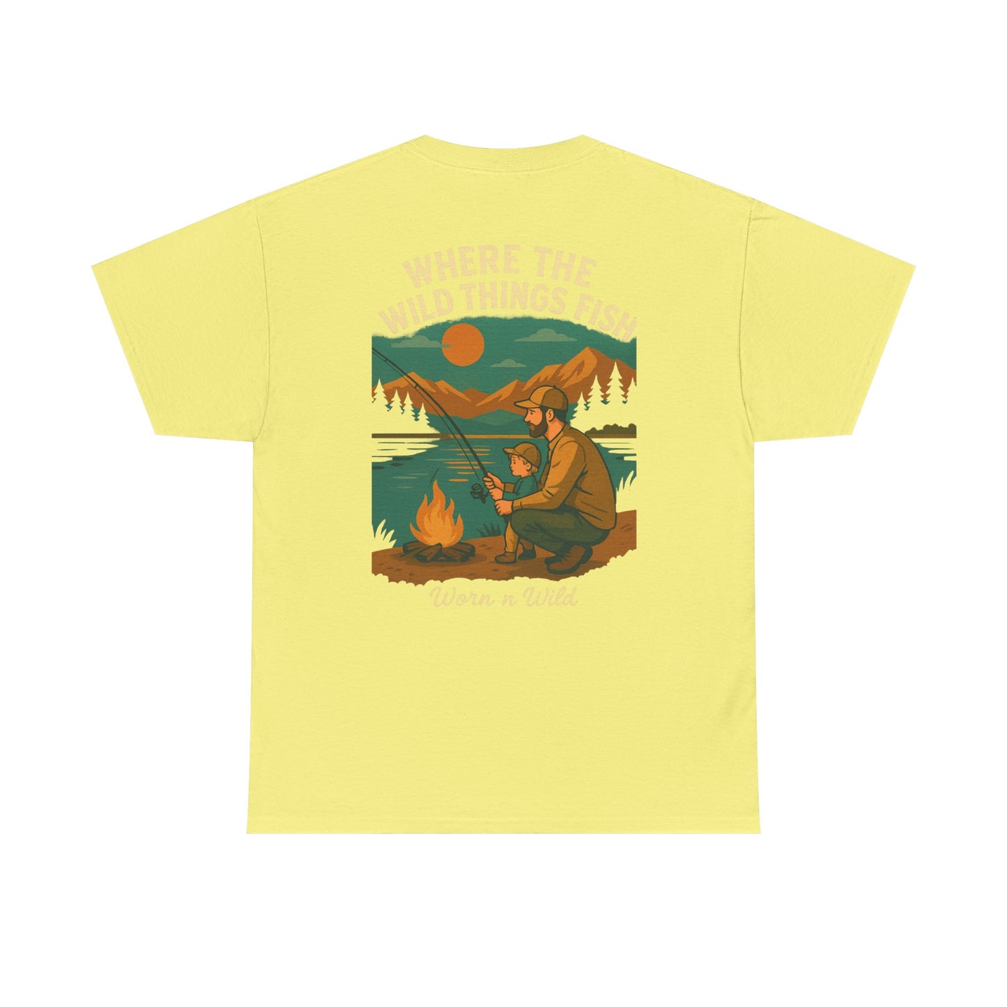 Where the Wild Things Fish Unisex Heavy Cotton Tee