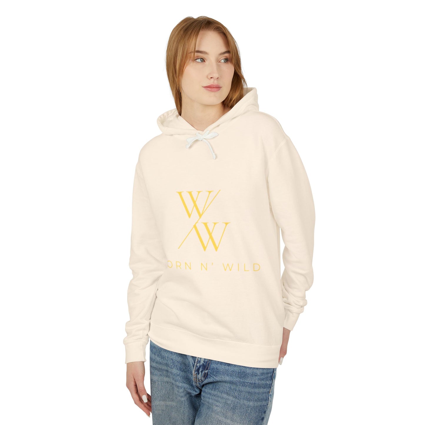 Worn N' Wild Unisex Lightweight Hooded Sweatshirt - Nautical Design