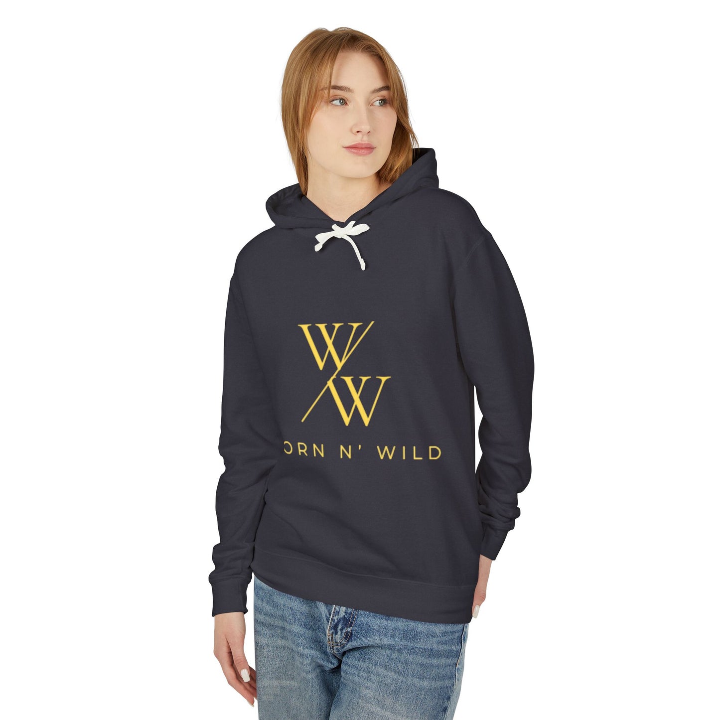 Worn N' Wild Unisex Lightweight Hooded Sweatshirt - Nautical Design