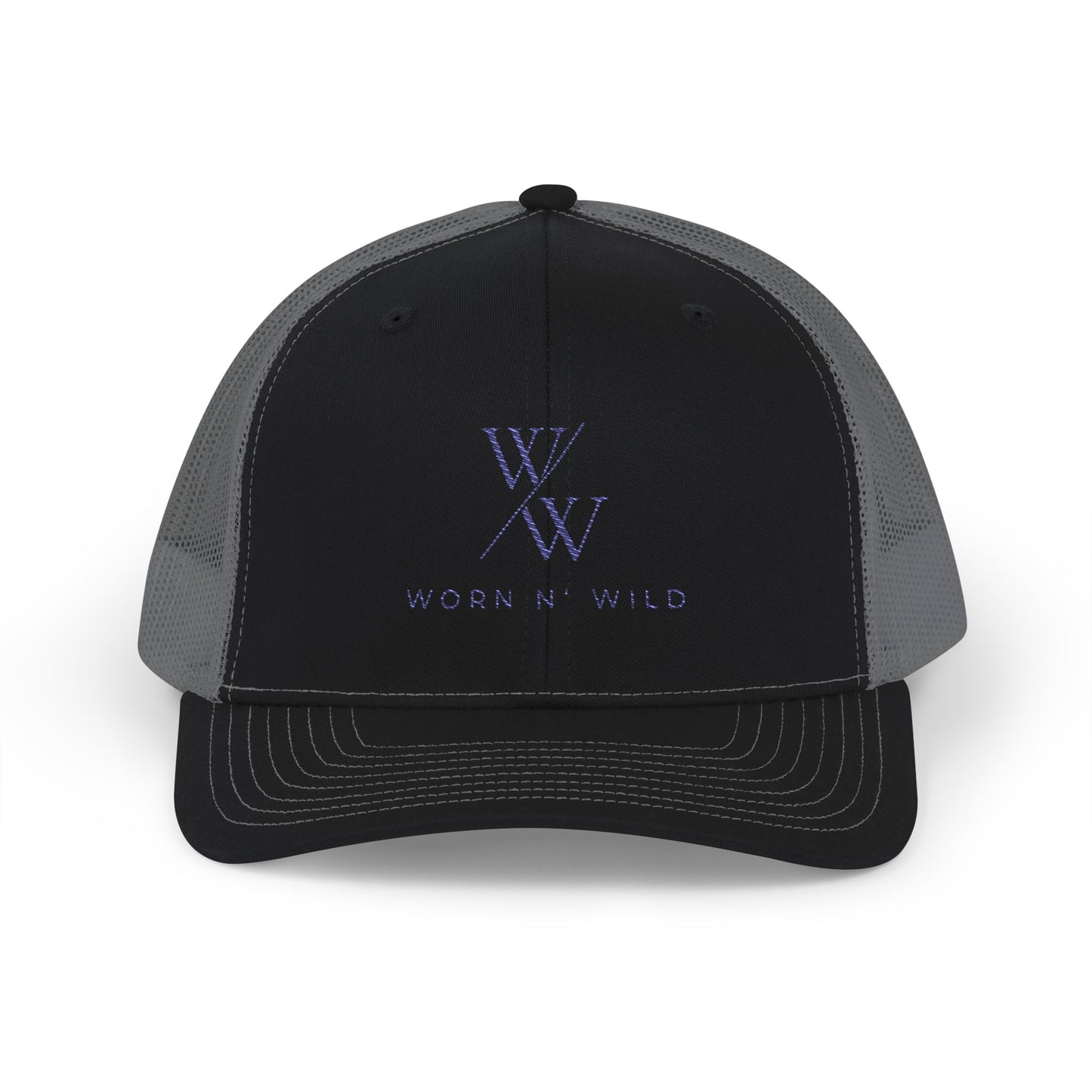 Worn N' Wild Snapback Trucker Cap - Stylish Embroidered Hat for Outdoor Adventures