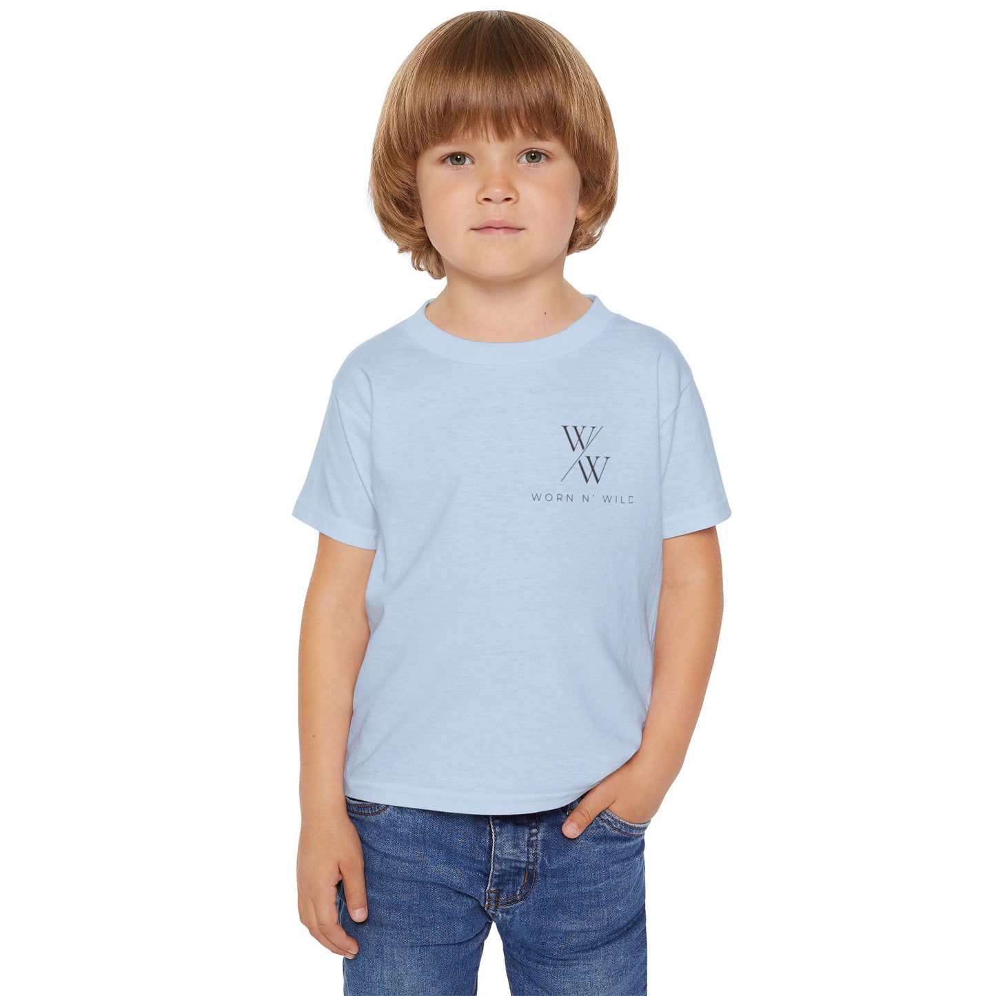 Toddler T-shirt Worn N Wild Logo Design - Heavy Cotton™