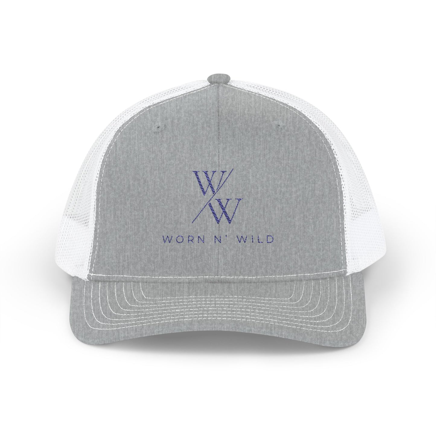 Worn N' Wild Snapback Trucker Cap - Stylish Embroidered Hat for Outdoor Adventures