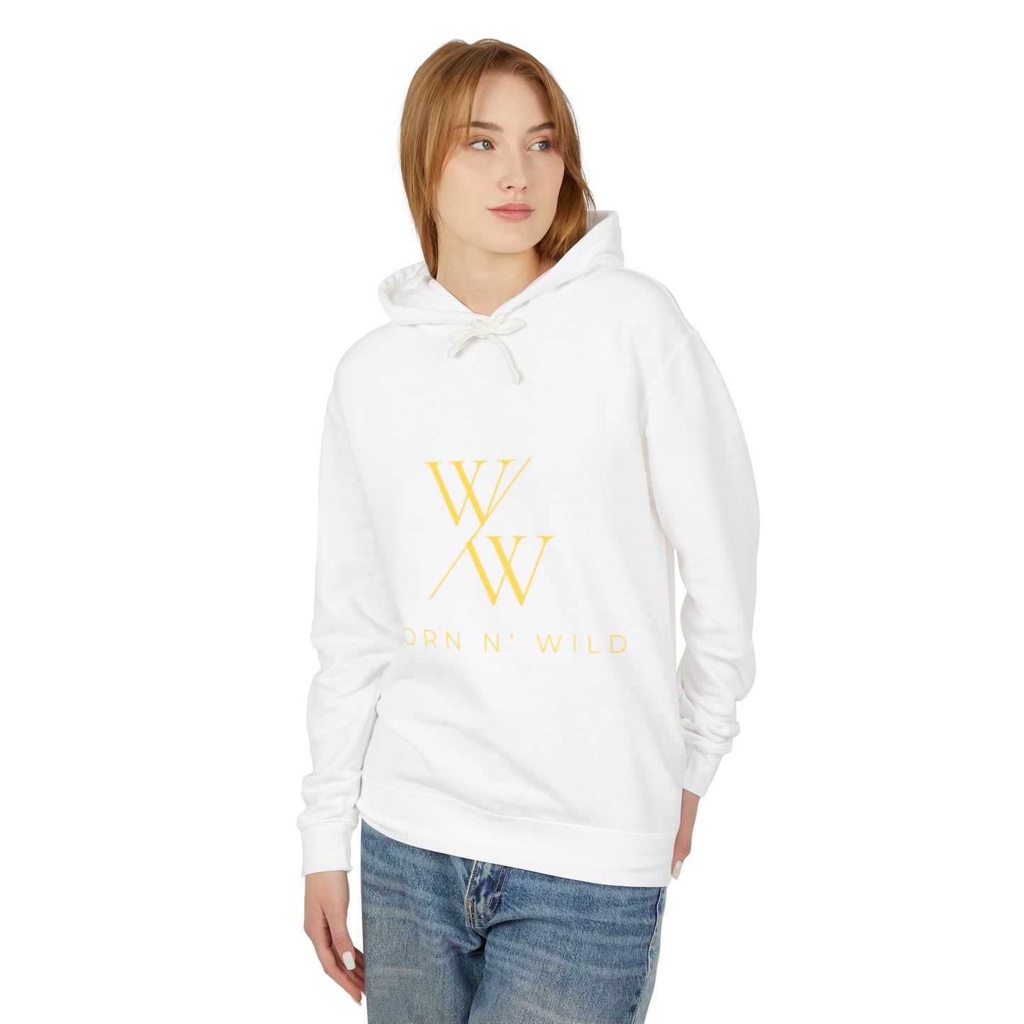 Worn N' Wild Unisex Lightweight Hooded Sweatshirt - Nautical Design