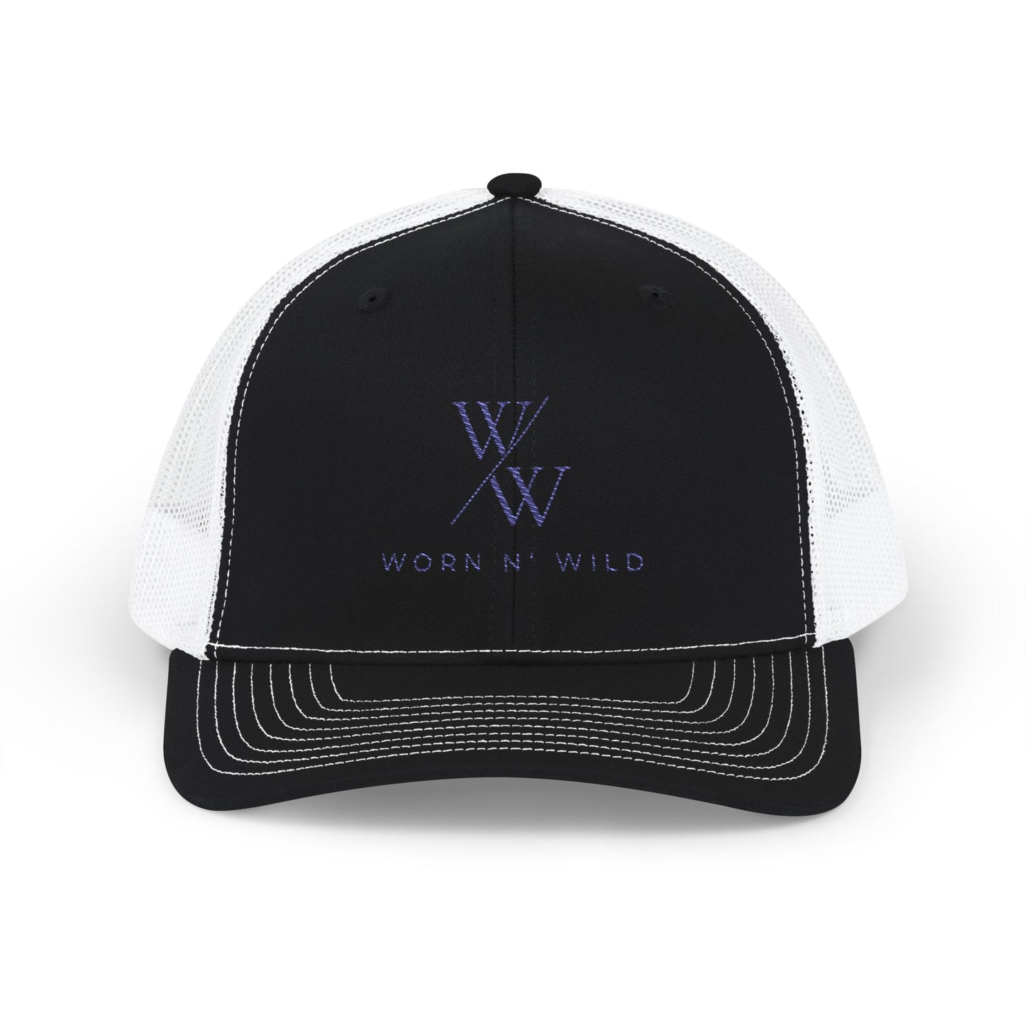 Worn N' Wild Snapback Trucker Cap - Stylish Embroidered Hat for Outdoor Adventures