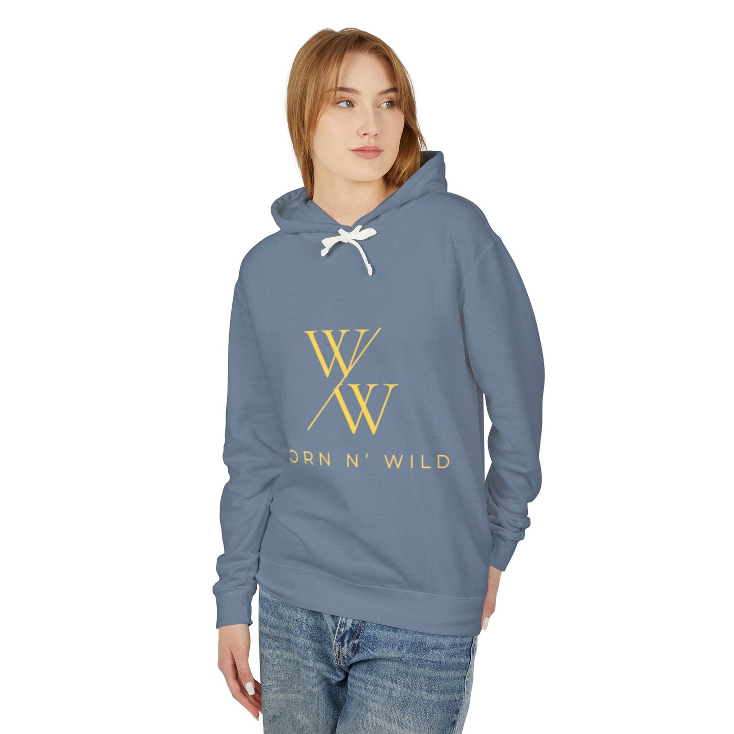 Worn N' Wild Unisex Lightweight Hooded Sweatshirt - Nautical Design