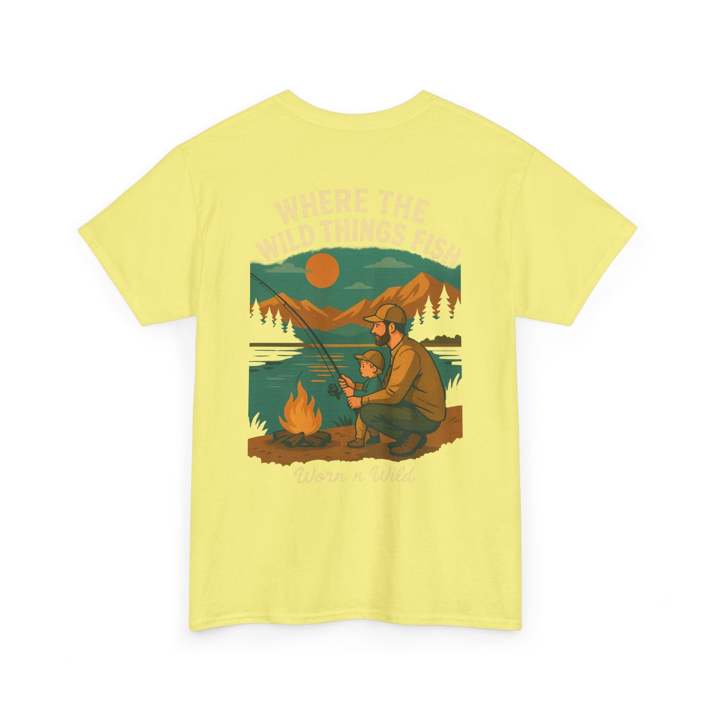 Where the Wild Things Fish Unisex Heavy Cotton Tee