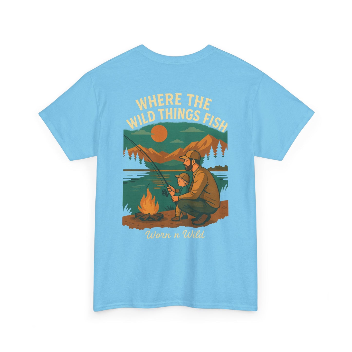 Where the Wild Things Fish Unisex Heavy Cotton Tee
