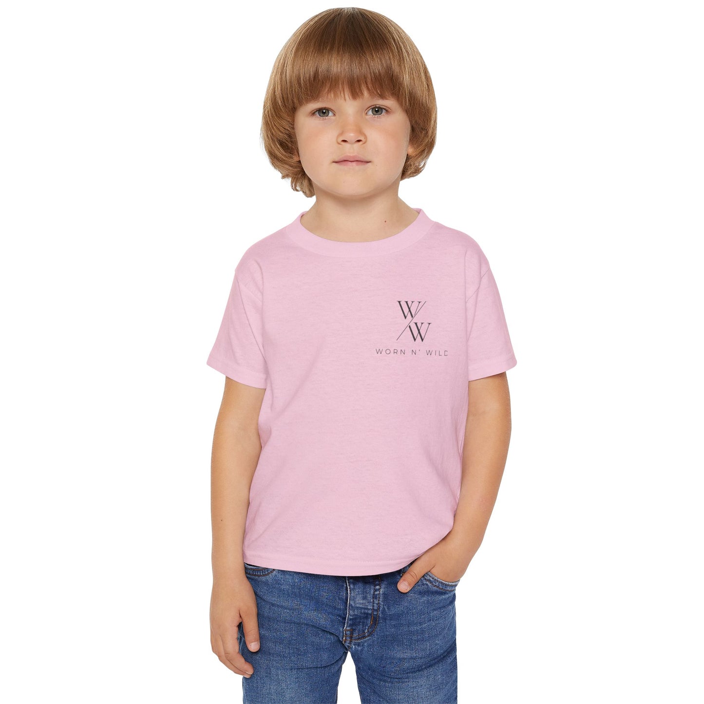 Toddler T-shirt Worn N Wild Logo Design - Heavy Cotton™