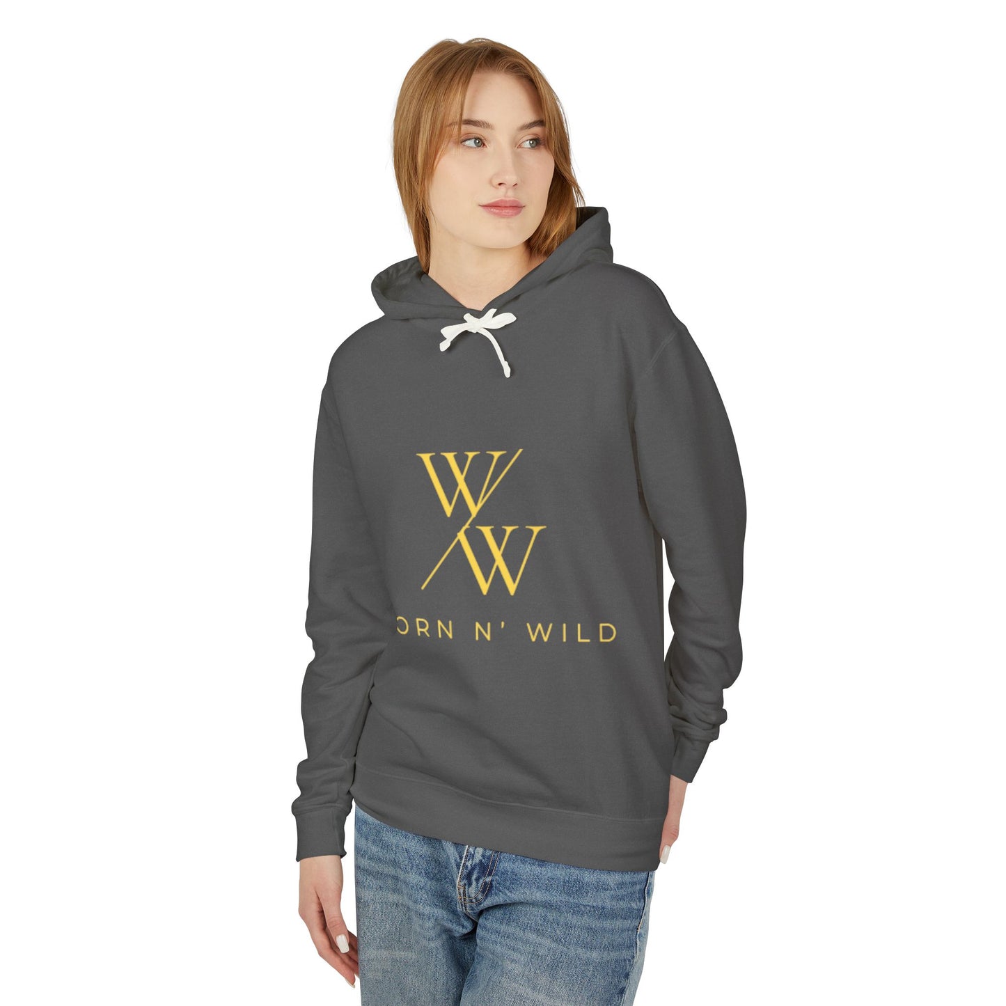 Worn N' Wild Unisex Lightweight Hooded Sweatshirt - Nautical Design