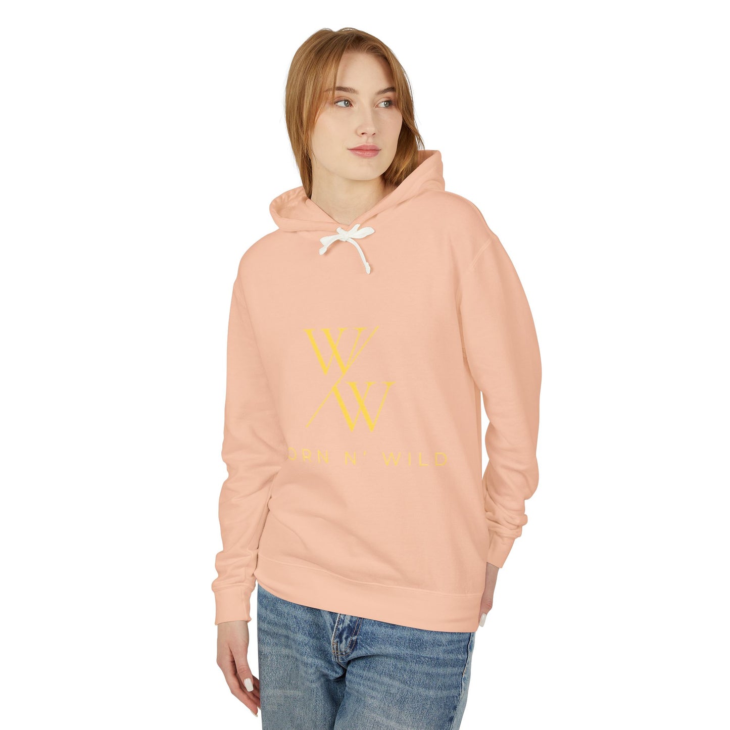 Worn N' Wild Unisex Lightweight Hooded Sweatshirt - Nautical Design