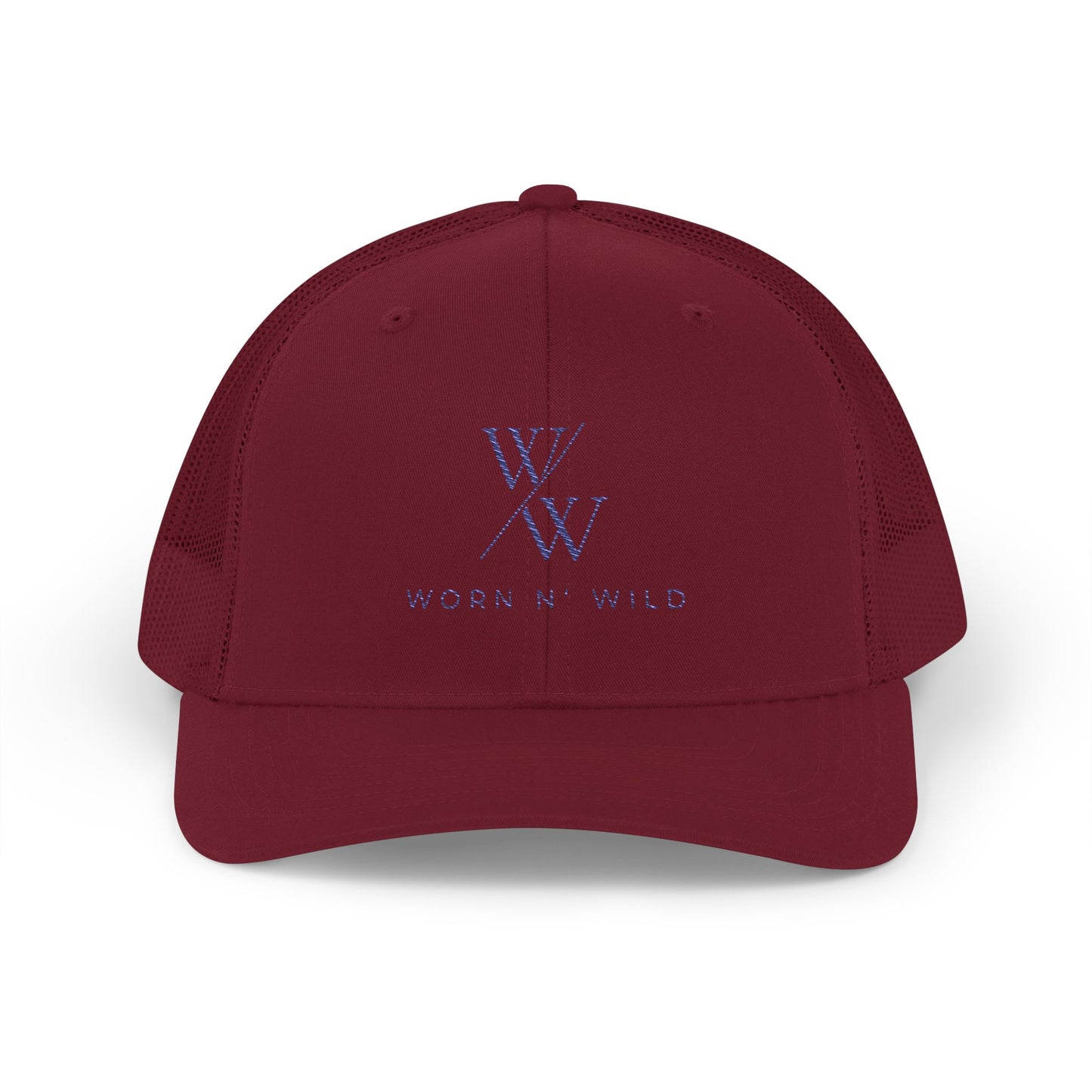 Worn N' Wild Snapback Trucker Cap - Stylish Embroidered Hat for Outdoor Adventures