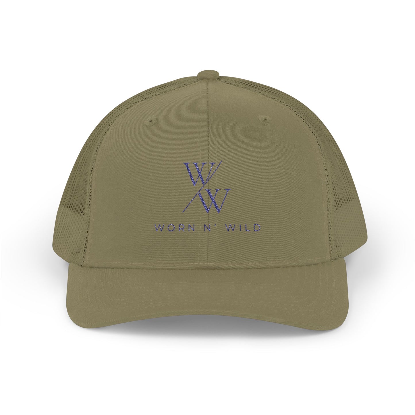 Worn N' Wild Snapback Trucker Cap - Stylish Embroidered Hat for Outdoor Adventures