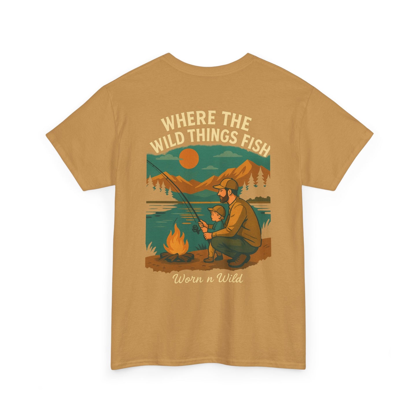Where the Wild Things Fish Unisex Heavy Cotton Tee