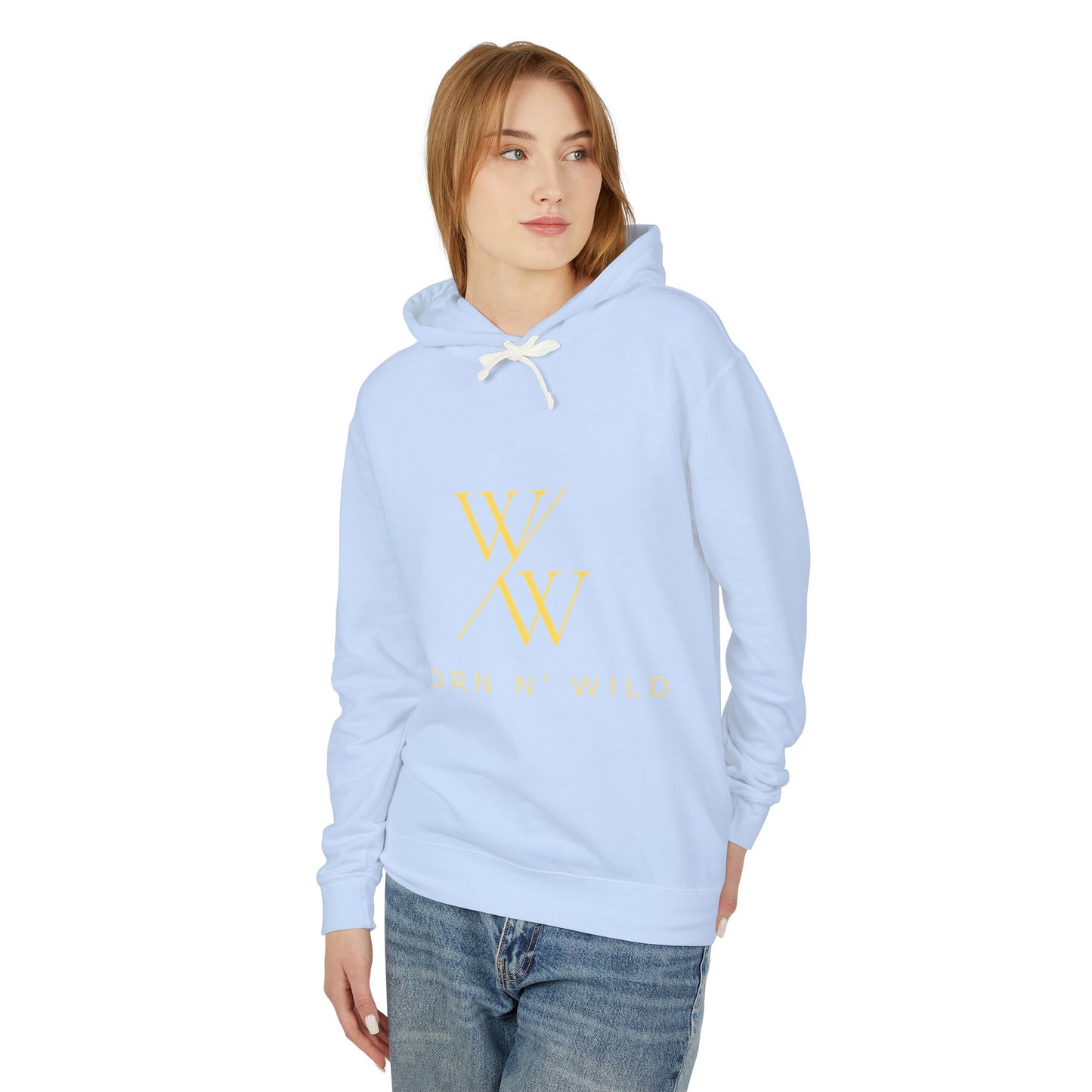 Worn N' Wild Unisex Lightweight Hooded Sweatshirt - Nautical Design