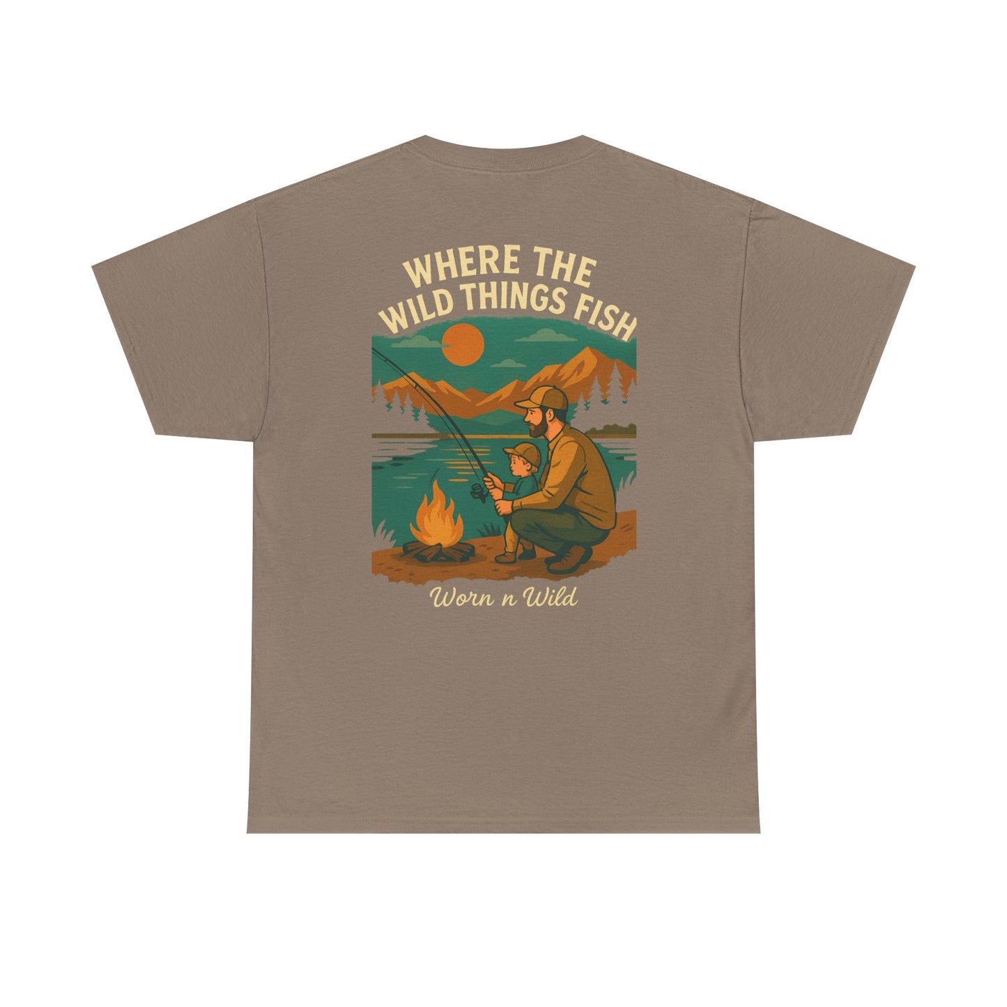 Where the Wild Things Fish Unisex Heavy Cotton Tee