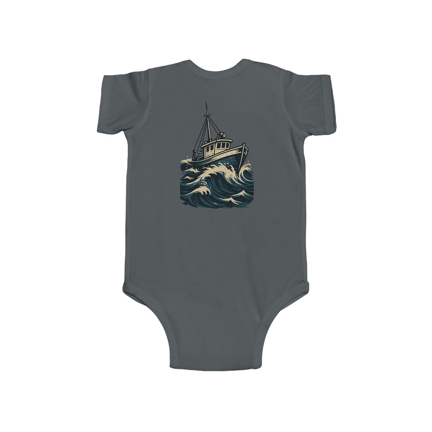 Worn N' Wild Boat Waves Infant Bodysuit - Cute Baby Outfit for Coastal Adventures