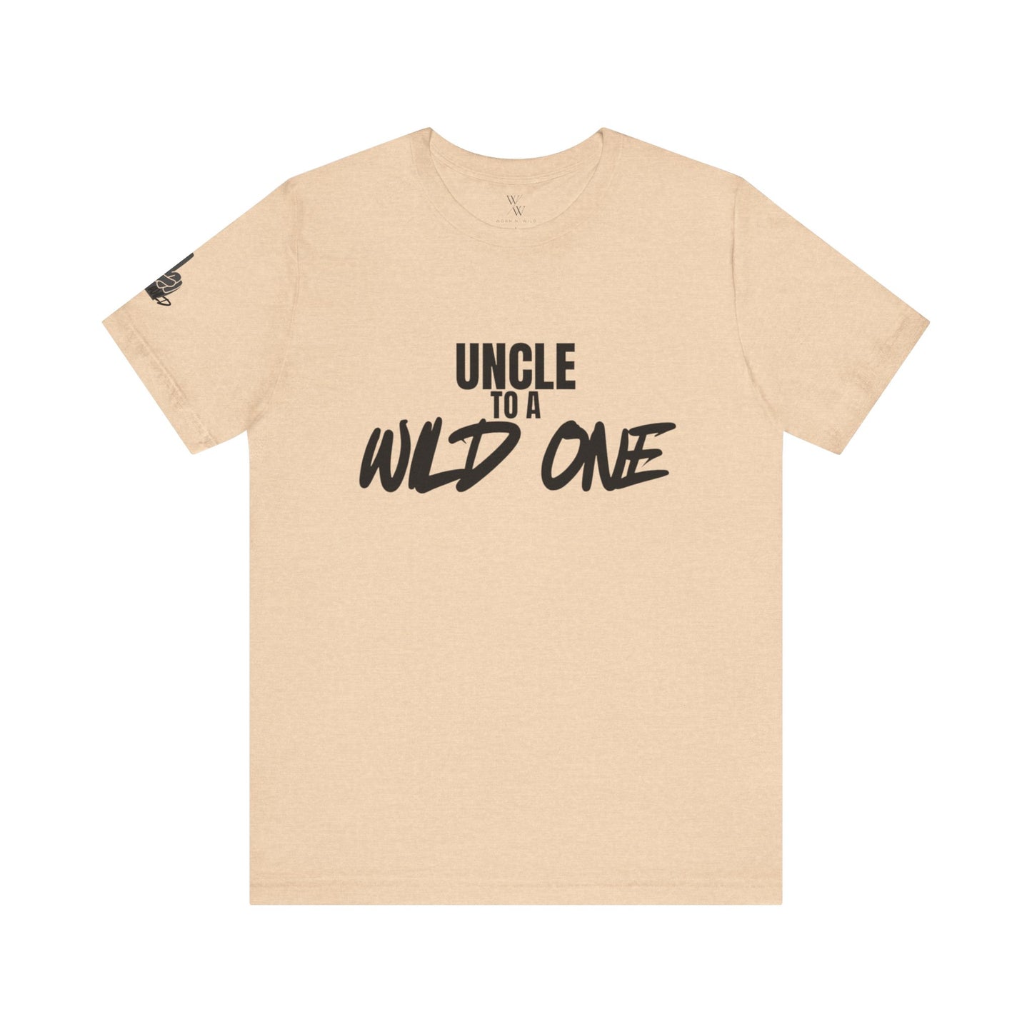"Uncle to a Wild One" Unisex Jersey Short Sleeve Tee - Perfect Gift for Uncle