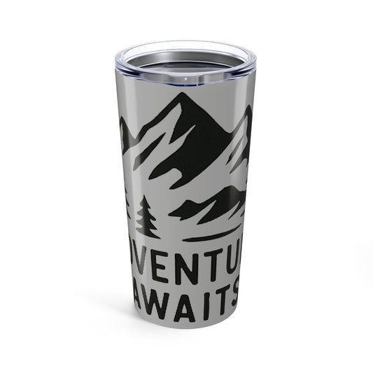Adventure Awaits 20oz Tumbler – Travel Mug for Outdoor Enthusiasts
