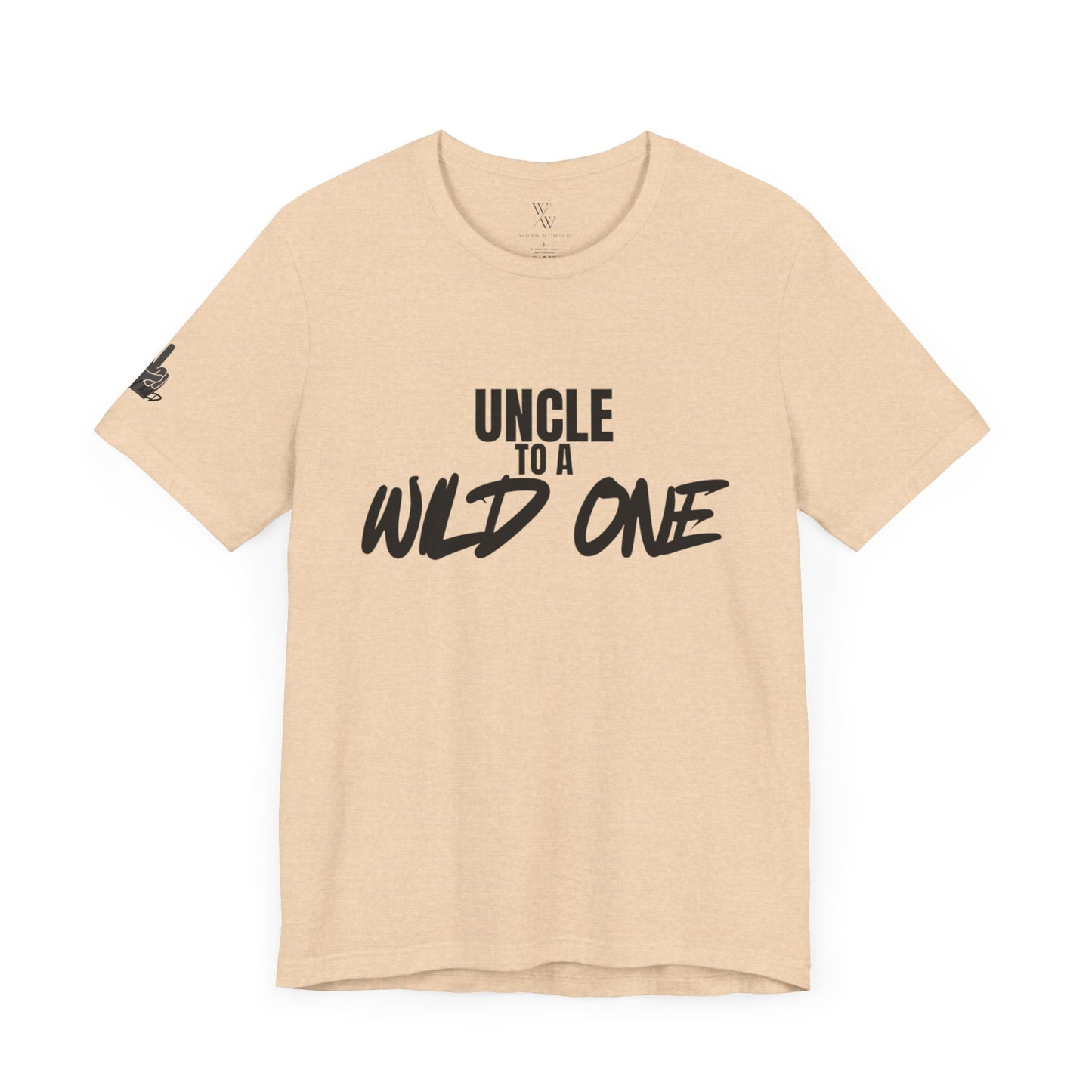 "Uncle to a Wild One" Unisex Jersey Short Sleeve Tee - Perfect Gift for Uncle