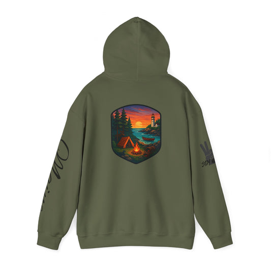 Adventure Vibes Unisex Heavy Blend™ Hooded Sweatshirt with Nature Scene