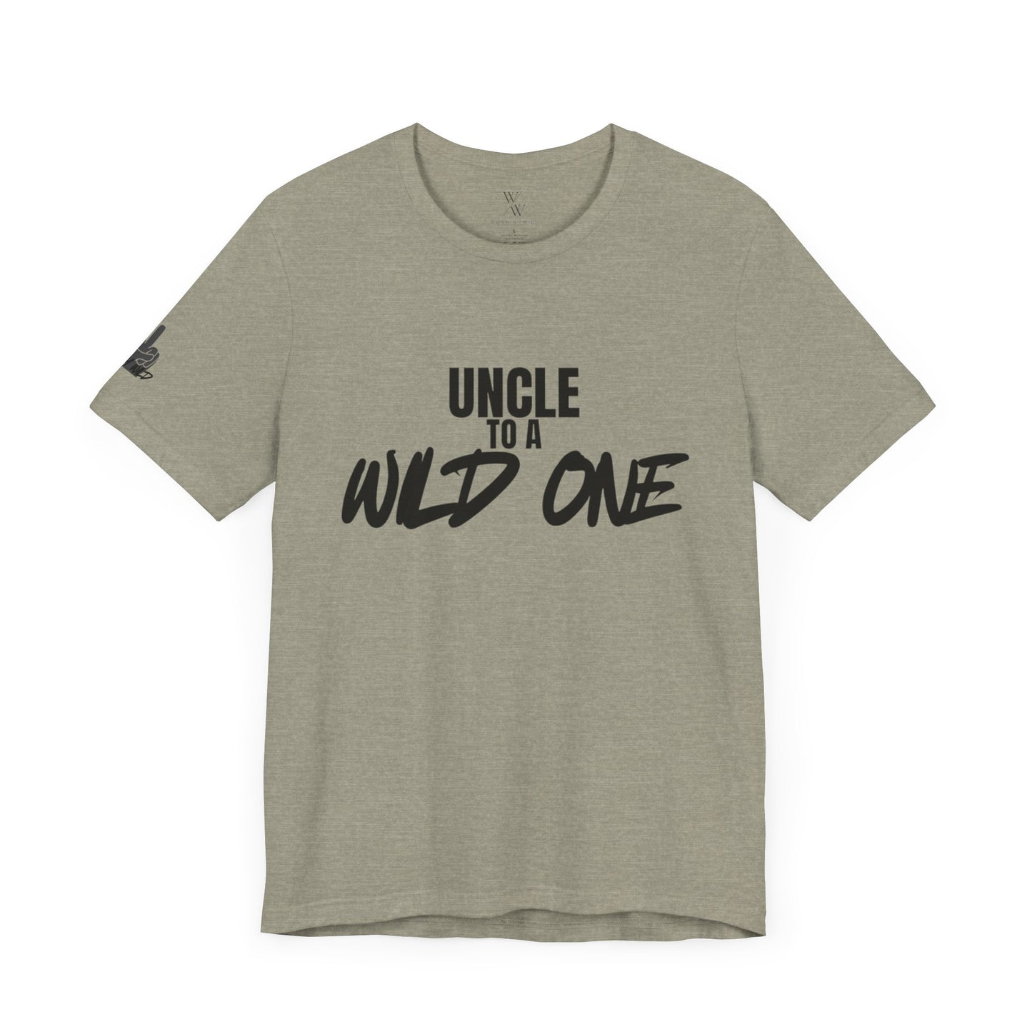 "Uncle to a Wild One" Unisex Jersey Short Sleeve Tee - Perfect Gift for Uncle