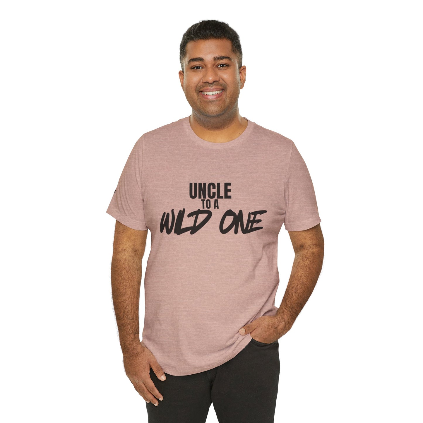 "Uncle to a Wild One" Unisex Jersey Short Sleeve Tee - Perfect Gift for Uncle